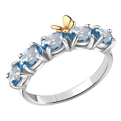 Кольцо женское Aquamarine 6571705.5 р.17.5 в Магия Золота