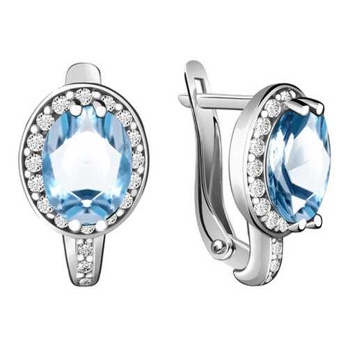 Серьги Aquamarine 4413705А.5 в Магия Золота