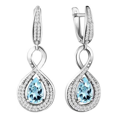 Серьги Aquamarine 4449702А.5 в Магия Золота