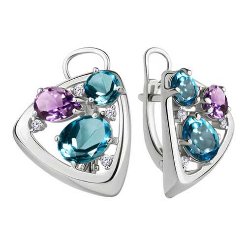 Серьги Aquamarine 4706732А.5 в Магия Золота