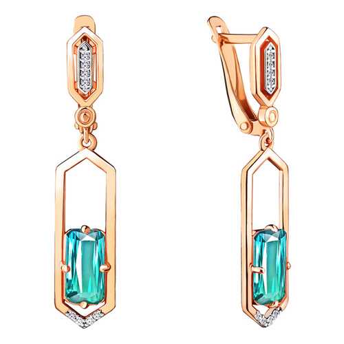 Серьги Aquamarine 4716488А.6 в Магия Золота