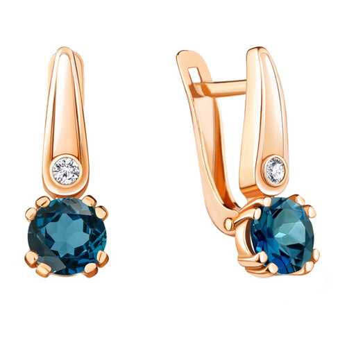 Серьги Aquamarine 4731608А.6 в Магия Золота