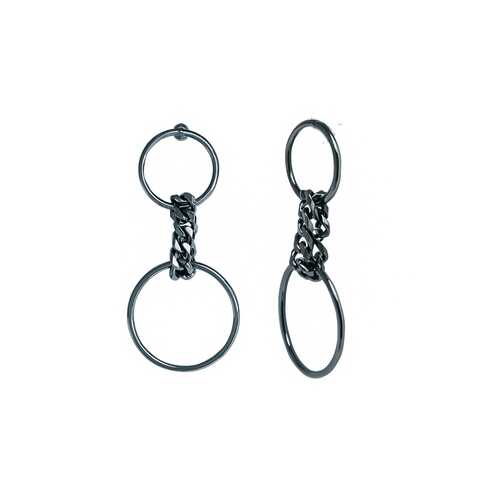 Серьги Corona style B001EG70057-BLACK в Магия Золота